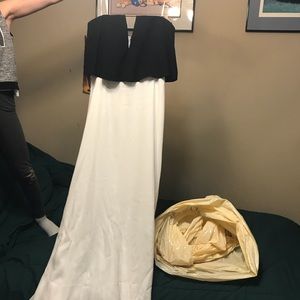 White BCBGMAXAZRIA strapless dress “Alyse”